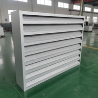Volets acoustiques horizontaux modernes galvanisés pour extérieur, atténuateurs de bruit, surface peinte, durables, écologiques, ISO9001