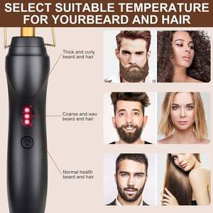 2025 High Temperature Electric Hot Metal Hair Curling Straightening Comb 3-Temperature Settings Safety Multifunction Hotel - Product Image 3