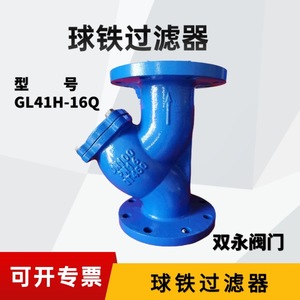 Vanne Shuangyong de type Y en fonte avec filtre GL41H 16Q, raccordement à bride, usage industriel - Product Image 3