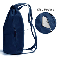 Sac de sport unisexe personnalisé, sac de sport imperméable en polyester, fermeture à cordon, sac à dos quotidien pour enfants, imprimé tendance, capacité de 23 L