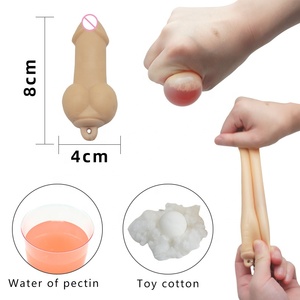 Pallina Antistress a Forma di Pene in Gomma Morbida, Regalo Scherzoso per Feste, Novità, Anello Portachiavi a Forma di Pene - Product Image 2