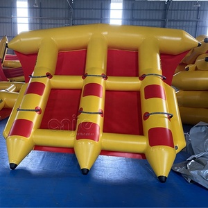 Bateau de sport nautique à double rangée de 10 places, bateau <span class=keywords><strong>banane</strong></span> gonflable à double rangée en PVC épais, jeu de remorquage <span class=keywords><strong>aquatique</strong></span> gonflable - Product Image 5
