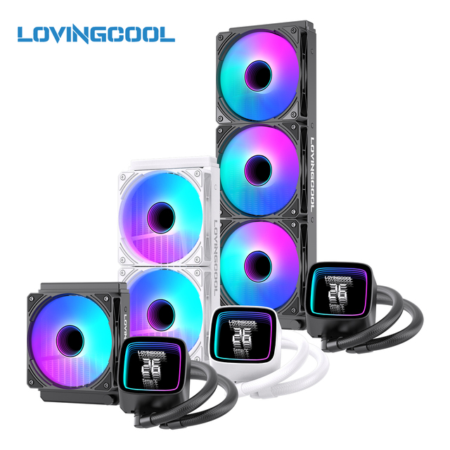 LOVINGCOOL Source Manufacturer Verified Supplier OEM Liquid Cooler Bespoke AIO Solution 360mm Aio Digital Display Cooler Cooling