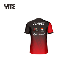 Maglietta Esports Personalizzata Rosso-Nero, Vendita Diretta dalla Fabbrica, Jersey da <span class=keywords><strong>Gaming</strong></span> OEM - Product Image 3