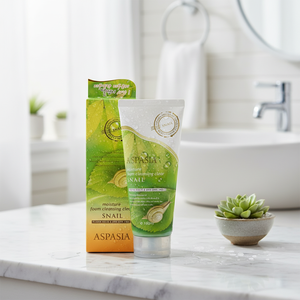 Cosméticos Coreanos ASPASIA Espuma Limpiadora Hidratante de Caracol Antiarrugas con Ácido Hialurónico, Eliminador de Puntos Negros, Cuidado Suave de los Poros, 180ml - Product Image 3