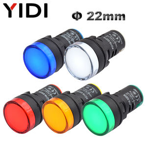 22 جهاز LED ، مؤشر تحذير ، أحمر أخضر أزرق أبيض 12 فولت 24 فولت ، لوحة تركيب - Product Image 2