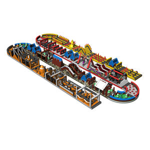 Pista paralela de PVC comercial, Castillo de salto inflable, juego de carrera de obstáculos, carrera de obstáculos inflable divertida para eventos de Carnaval - Product Image 6