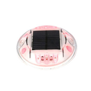 Punta solar redonda de cuatro lados reflectante blanca, luz de advertencia de <span class=keywords><strong>carretera</strong></span> de plástico impermeable, Punta solar redonda de cuatro lados - Product Image 5