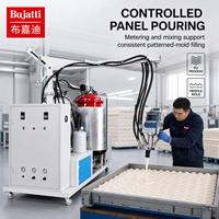 Machine à mousser PU basse pression Bujatti pour la production de panneaux acoustiques en polyuréthane