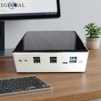 Mini PC de 10.ª Generación con Procesador Core I5 10210U/I7 10510U, Refrigeración por Ventilador, 2*DDR4, 4K 60Hz, TYPE-C, HD, DP, Gráficos UHD, WiFi, Windows 11, para Uso Empresarial