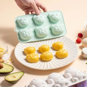 แม่พิมพ์ทำน้ำแข็งรูปหมีแพนด้าแม่พิมพ์เค้กข้าวแม่พิมพ์ซิลิโคนสำหรับอบอาหารและกระทะ - Product Image 1