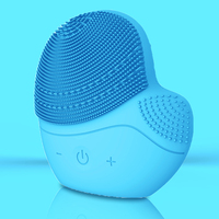 Brosse faciale électrique professionnelle en silicone, brosse faciale moderne, nettoyage des pores, pour famille, à usage familial, de la taille de la paume, nouveau