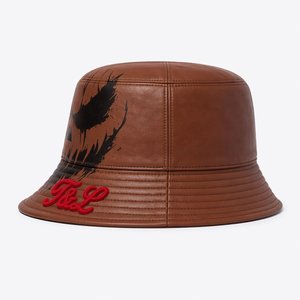 Chapeau Bob en Faux Cuir Velours Premium avec Logo Personnalisé par Transfert Numérique, Chapeau de Sport d'Extérieur Unisexe pour Adultes, Vente en Gros - Product Image 3
