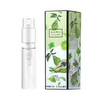 Vente en gros de parfum classique frais et élégant de 3ml pour étudiants Bouteille en verre à usage quotidien échantillon de parfum
