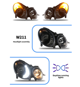 Faros Delanteros para Mercedes-Benz W211 con Luces de Circulación Diurna, Modelo 2002-2005, Pieza de Auto con Certificación E/e-Mark - Product Image 6