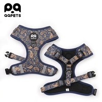 Ensemble collier, laisse et harnais réfléchissants pour chien, marque personnalisable, en polyester respirant et écologique, avec foulard inclus