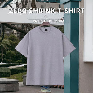 High Quality Polyester/Cotton <b>Men's</b> Casual Regular Fit O-neck Short Sleeve Knitted Eco-Friendly T-<b>Shirt</b> OEM Custom Logo Solid - Product Image 3