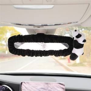Y0219 Creative Panda Poupée Rétroviseur Couverture Accessoires De Voiture Universels avec Décor Animal pour Kits Intérieurs Conception De Bande Dessinée - Product Image 4