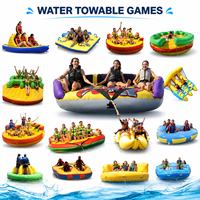 Bateau gonflable commercial tractable pour sports nautiques, banane aquatique, canapé, poisson volant, radeau pour plage, complexe hôtelier, yacht et jeux aquatiques