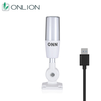 Luz de torre con puerto USB M4T, LED de 3 colores (intermitente/continuo), señal de entrada de 5V CC, certificación CE/FCC/RoHS