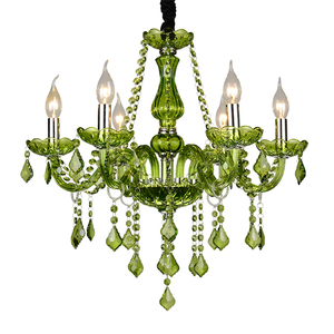Hiện Đại Sang Trọng Màu Xanh Lá Cây Thủy Tinh Arms Crystal <span class=keywords><strong>Chandelier</strong></span> 2 Layers Mặt Dây Chuyền Đầy Màu Sắc Đèn Trang Trí Nhiều Màu <span class=keywords><strong>Chandelier</strong></span> Chiếu Sáng - Product Image 2