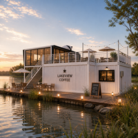 Maison préfabriquée modulaire extensible en acier, légère, imperméable, multifonctionnelle, à installation rapide et moderne, pour complexe hôtelier en plein air