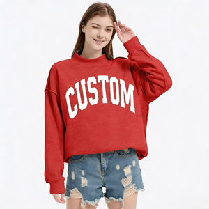 <span class=keywords><strong>Sweat</strong></span>-<span class=keywords><strong>shirt</strong></span> à col montant réversible pour <span class=keywords><strong>femme</strong></span> avec logo personnalisé, <span class=keywords><strong>sweat</strong></span>-<span class=keywords><strong>shirt</strong></span> vintage pour fille, taille plus, <span class=keywords><strong>sweat</strong></span>-<span class=keywords><strong>shirt</strong></span> d'hiver, fabricant - Product Image 3