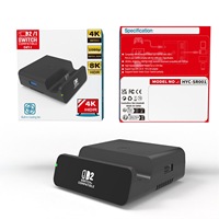 Station de charge rapide 3 en 1 Adaptateur TV HD 8K Convertisseur Chargeur PD Ventilateur de refroidissement pour Nintendo Switch/Switch 2/Switch Oled