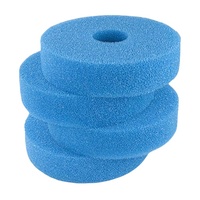 Éponge en mousse de filtre en coton biochimique à haute densité de charbon actif en PU réticulé noir pour les fournitures de filtrage d'aquarium