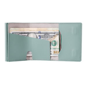 Dropshipping <b>Men</b> Minimalist <b>RFID</b> Protection Smart <b>Wallet</b> Deri Cuzdan Leather Automatic Pop up Cardholder With Magnetic Closure - Product Image 3