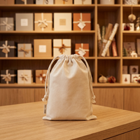 Sac en coton pour cosmétiques, emballage cadeau personnalisé avec logo imprimé en sérigraphie, recyclable, vente chaude
