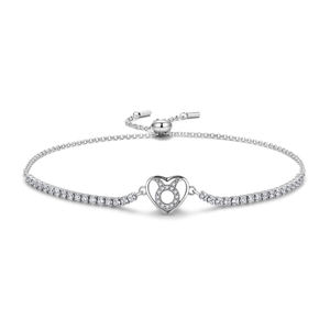 12 costellazioni astrologiche <span class=keywords><strong>bracciale</strong></span> in 925 reale in argento Sterling regolabile in cristallo Tennis per le donne gioielli di moda - Product Image 3