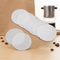 Filtres à café ronds professionnels écologiques en papier, en pâte de bois naturelle non blanchie, jetables, de qualité alimentaire