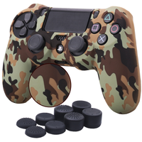 Coque de protection en silicone pour Sony PlayStation4 PS4 Controller Skin Cover avec style imprimé compatible avec PS4 Controller