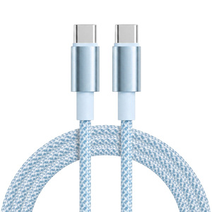 Nuevo Cable de Carga Rápida Tipo-C a Tipo-C de 60W con Trenzado y Cubierta de Nailon con Blindaje de Lámina para <span class=keywords><strong>iPhone</strong></span> y Carga Rápida PD de 1m - Product Image 2