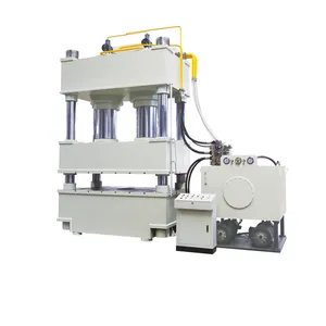 Plc Control Stretch Forming Process Máquina de prensa de estampado hidráulico de 4 columnas con mesa de trabajo móvil