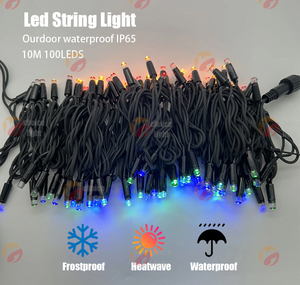 Guirnalda de Luces LED de Navidad de PVC Impermeable IP65, Color Rosa, para Exteriores, Cable Blanco, Certificación CE ROHS, 2 Años de Garantía - Product Image 6