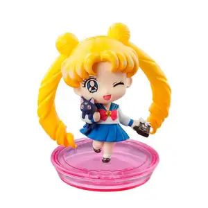 OEM factory plastic pvc 3 inches mini scale sailor moon action figure