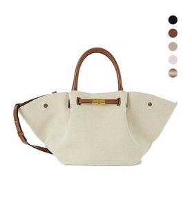 Sac fourre-tout en toile noir pour femme, grande capacité, élégant, avec poignée supérieure, sac à bandoulière, fermeture éclair, couleur unie, toutes saisons, voyage - Product Image 4