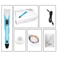 Stylo 3D OEM avec écran LED, filaments PLA DIY, jouet créatif, cadeau, stylo d'impression 3D pour enfants, dessin, stylo d'impression 3D