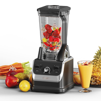 Mixeur Électrique Commercial et Domestique RANBEM Robuste, 8 Vitesses, Moteur en Cuivre Pur 2000ml, 6 Lames, 2200W, pour Broyer Glace et Préparer des Smoothies