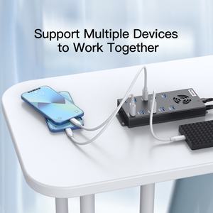 A-423 Hub USB 3.0, Estación de Carga Rápida de 2.1A para Tableta, Hub USB de Alta Velocidad con 10 Puertos - Product Image 5