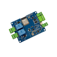 Module de relais double ESP32 avec RS485 Modbus, entrée/sortie 2 canaux opto-isolée, WiFi + BT, contrôleur d'automatisation industrielle