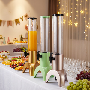 Distributeur de boissons en plastique de qualité alimentaire 3L avec système de refroidissement intégré par tube à glace, certifié ISO CE, pour table de restaurant - Product Image 4