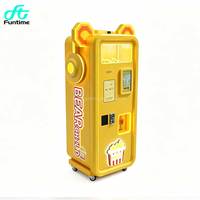 Distributeur automatique de pop-corn pour enfants FunTime Bear, fonctionnant avec des pièces de monnaie, machine à pop-corn commerciale automatique