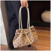 Tas Selempang Wanita Logo Custom Bahan Ringan Tas Belanja Wanita Reusable Grosir