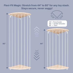 Jq Thú Nhồi Bông Lưu Trữ Và Đồ Chơi Lưu Trữ Tổ Chức Tre Gỗ Đa Năng Đồ Chơi Tổ Chức Với Zoo Mô Hình - Product Image 2