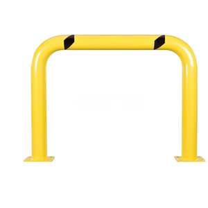 Bolardos <span class=keywords><strong>de</strong></span> Seguridad Vial <span class=keywords><strong>de</strong></span> Acero Amarillo/Blanco para Protección Contra Choques en Carreteras - Product Image 3