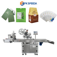 Étiqueteuse automatique FK812 pour emballages plats, étiquettes de cartes, étiquettes adhésives pour cartes à gratter et sacs à café