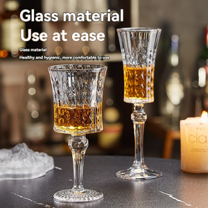 Verre à <span class=keywords><strong>champagne</strong></span> en relief <span class=keywords><strong>français</strong></span> vintage <span class=keywords><strong>grand</strong></span> verre haut niveau d'apparence verre à eau domestique - Product Image 2